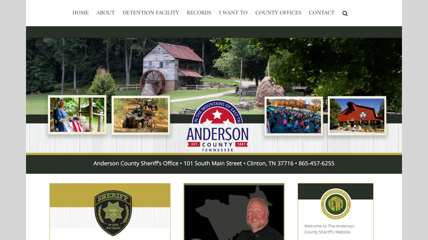 Anderson County Sheriff Department – Integrity. Service. Community.